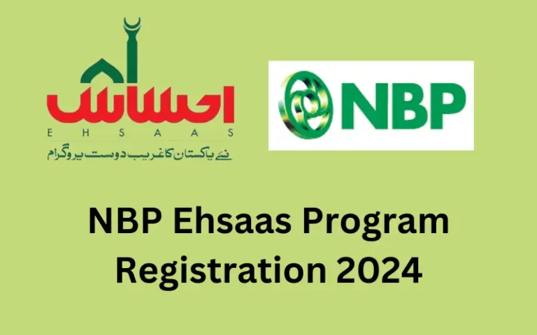 NBP Ehsaas Program Registration 2024